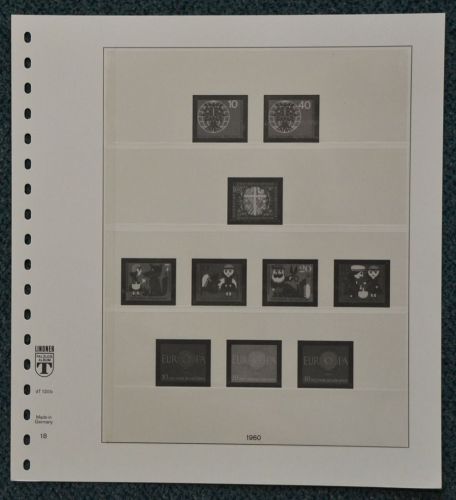 LINDNER-dT Vordruck doppelseitig! Bund 1960/69 gebraucht (Z196)