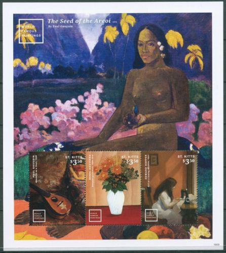 St. Kitts 2016 Gemälde 1569/71 K postfrisch (C65913)