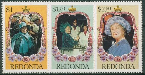 Antigua - Redonda 1985 Geburtstag Königinmutter Elisabeth 174/76 postfrisch
