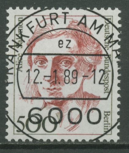 Berlin 1989 Berühmte deutsche Frauen Alice Salomon 830 mit TOP-Stempel Frankfurt