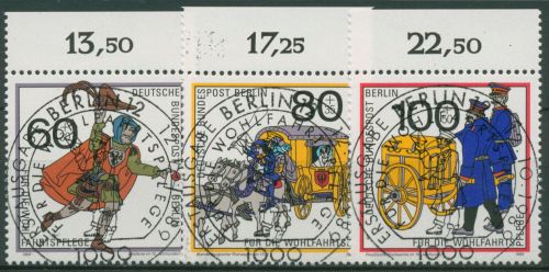 Berlin 1989 Postbeförderung Briefbote Postwagen 852/54 OR mit TOP ESST Berlin