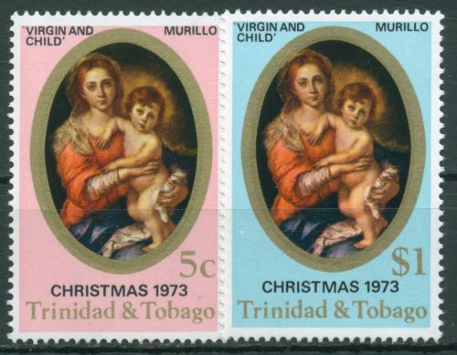 Trinidad und Tobago 1973 Weihnachten Gemälde 324/25 postfrisch