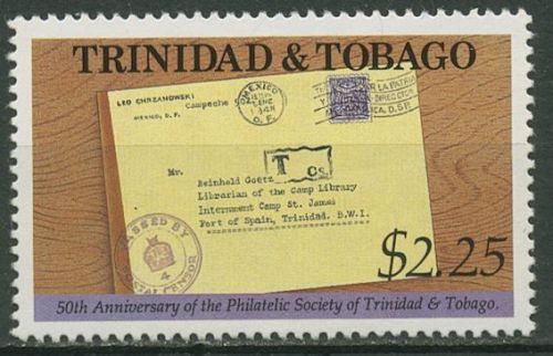 Trinidad und Tobago 1992 Philatelistenverband Mexikanischer Brief 644 postfrisch