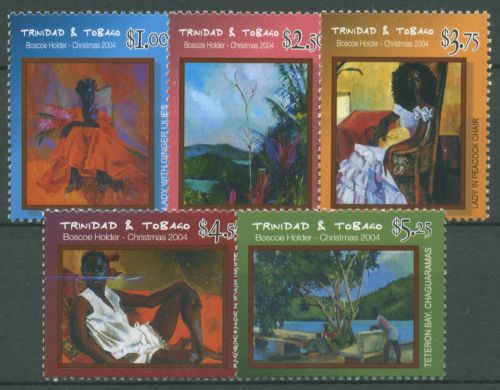 Trinidad und Tobago 2004 Weihnachten Gemälde 829/33 postfrisch