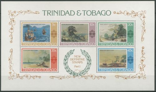 Trinidad und Tobago 1976 Landschaftsgemälde Block 17 postfrisch (C12182)