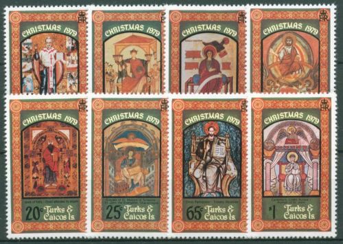 Turks- und Caicos-Inseln 1979 Weihnachten Buchmalerei 455/62 postfrisch