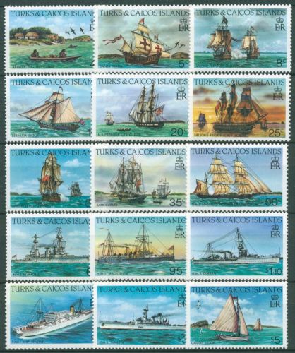 Turks- und Caicos-Inseln 1983 Schiffe 658/72 postfrisch