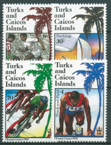 Turks- und Caicos-Inseln 1988 Olympische Sommerspiele Seoul 814/17 postfrisch