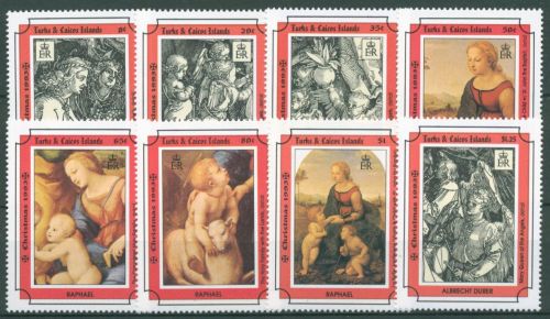 Turks- und Caicos-Inseln 1993 Weihnachten Gemälde Dürer 1116/23 postfrisch