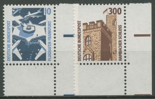 Bund 1988 Sehenswürdigkeiten SWK 1347/48 Ecke 4 postfrisch