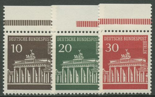 Berlin 1966 Brandenburger Tor aus Markenheftchenbogen 286/88 OR MHB postfrisch