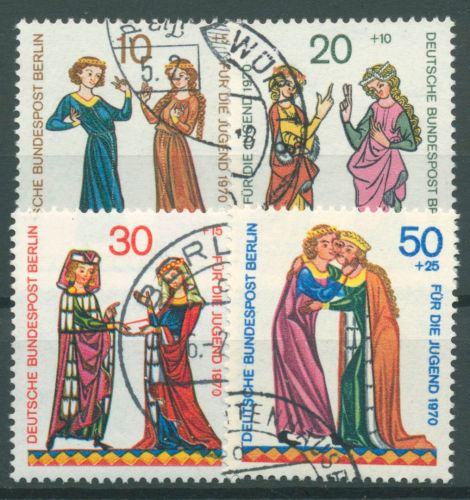 Berlin 1970 Minnesänger 354/57 gestempelt