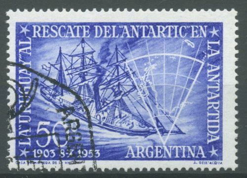 Argentinien 1953 Polarexpedition "Antarctic" Schiff 612 gestempelt
