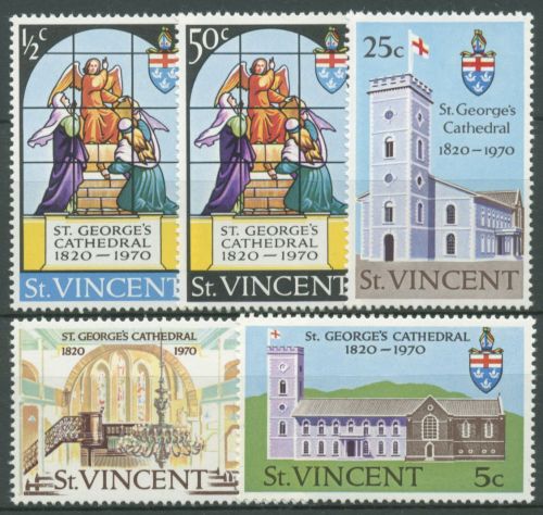 St. Vincent 1970 St.-Georgs-Kathedrale Kingstown 282/86 postfrisch