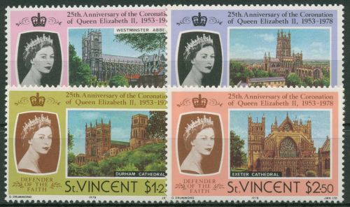 St. Vincent 1978 25 Jahre Krönung von Königin Elisabeth II. 499/502 postfrisch