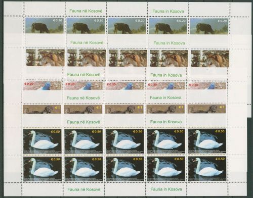 Kosovo (UNMIK) 2006 Tiere Schwan Taube Hund 45/49 K postfrisch (SG40478)