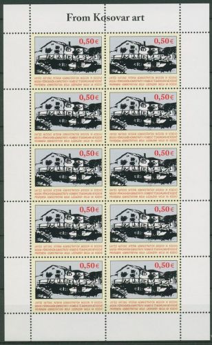 Kosovo (UNMIK) 2004 Kunst Tuschezeichnung Brücke 27 K postfrisch (C42341)