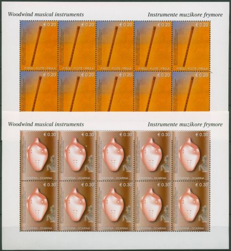 Kosovo (UNMIK) 2004 Holzblasinstrumente 20/21 K postfrisch (C95110)
