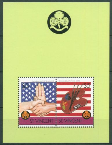 St. Vincent 1986 Pfadfinder Block 31 I postfrisch (C65931)