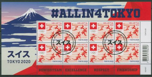 Schweiz 2021 Olympische Sommerspiele in Tokio 2708 K gestempelt (C42348)