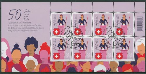 Schweiz 2021 50 J. Frauenwahlrecht in der Schweiz 2697 K gestempelt (C42349)