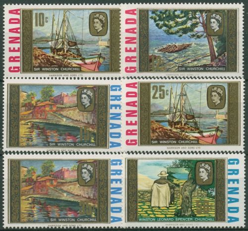 Grenada 1968 Gemälde von Winston Churchill 261/66 postfrisch