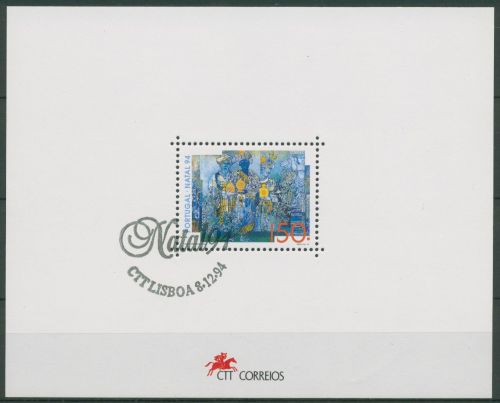 Portugal 1994 Weihnachten Block 105 gestempelt (C65956)