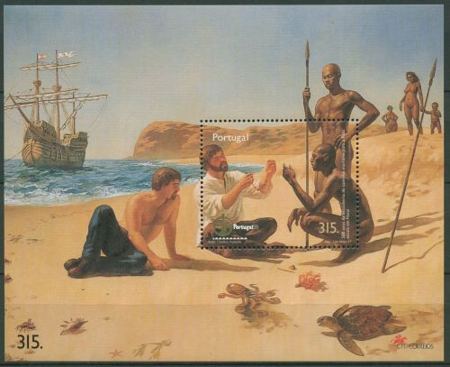 Portugal 1997 PORTUGAL´98 Entdeckung Indiens Block 132 postfrisch (C91214)