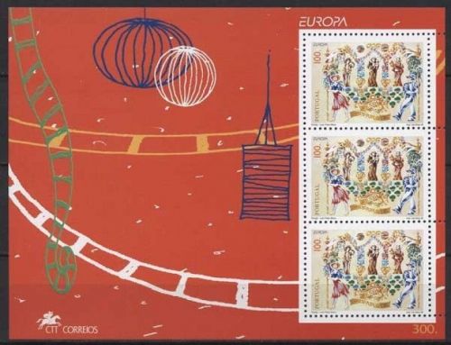 Portugal 1998 Europa CEPT Feste und Feiertage Block 137 postfrisch (C91219)