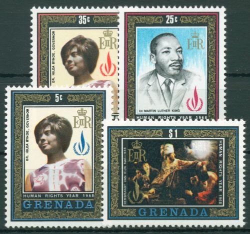 Grenada 1969 UNO Jahr der Menschenrechte Martin Luther King 311/14 postfrisch