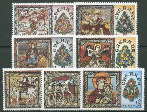 Grenada 1977 Weihnachten Gemälde 857/63 postfrisch