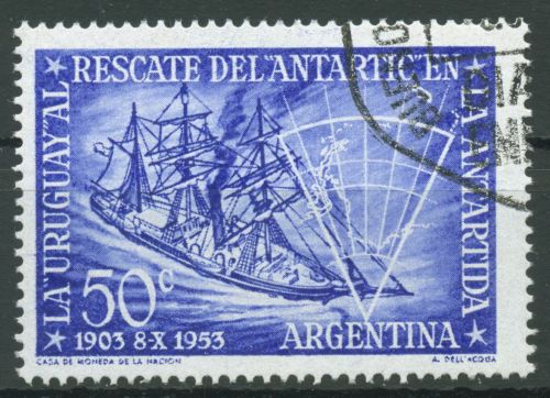 Argentinien 1953 Polarexpedition "Antarctic" Schiff 612 gestempelt