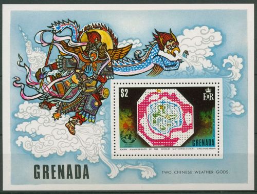 Grenada 1973 Meteorologie Wetterkarte Block 28 postfrisch (C94516)