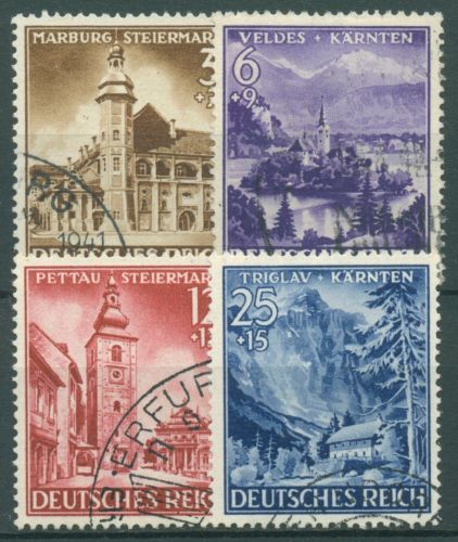 Deutsches Reich 1941 Eingliederung Steiermark, Kärnten, Krain 806/09 gestempelt