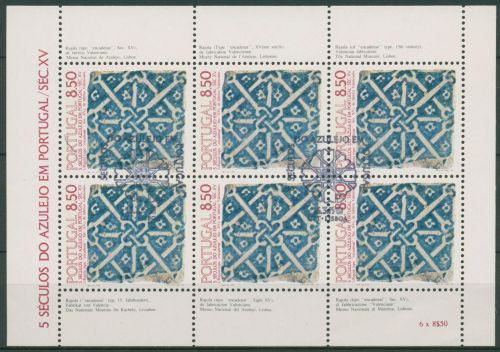 Portugal 1981 500 Jahre Azulejos Kleinbogen 1528 K gestempelt (C91269)