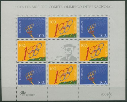 Portugal 1994 Olympisches Komitee Kleinbogen 2000/01 K postfrisch (C91281)