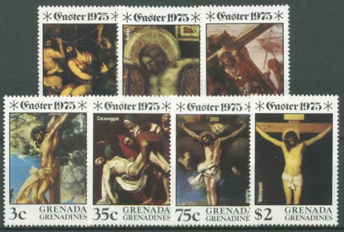 Grenada-Grenadinen 1975 Ostern Gemälde 63/69 postfrisch