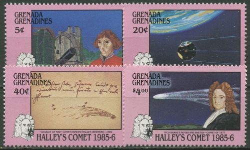 Grenada-Grenadinen 1986 Halleyscher Komet 753/56 postfrisch