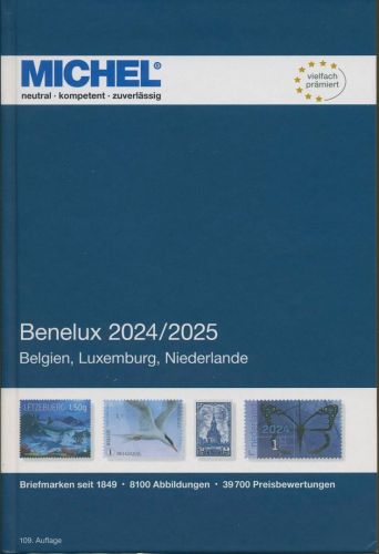 MICHEL Europa: Benelux 2024/25 Band 12, 109. Aufl., gebraucht (Z3434)