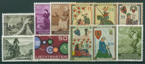 Liechtenstein 1961 Jahrgang komplett (404/14) postfrisch (G60143)