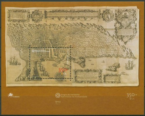 Portugal - Azoren 2001 Histor. Landkarte Block 22 postfrisch (C90960)