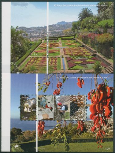 Portugal - Madeira 2010 Botanischer Garten Heftchenbl. 56/57 postfrisch (C66063)