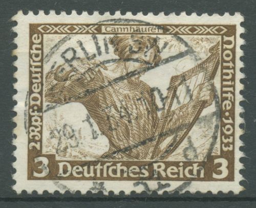 Deutsches Reich 1933 Deutsche Nothilfe Wagner 499 A mit TOP-Stempel