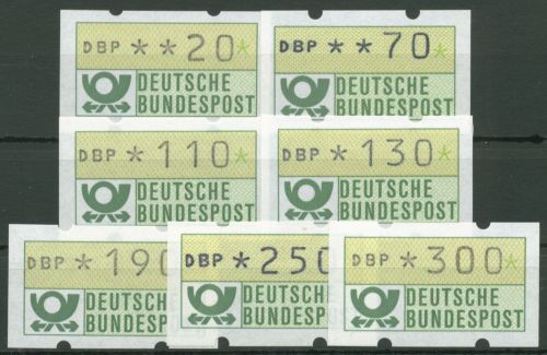 Bund ATM 1982 Automatenmarken Versandstellensatz 1.1 hu VS 2 postfrisch
