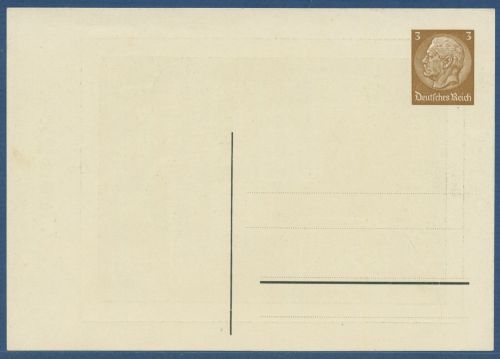 Dt. Reich 1936 Tag der Briefmarke Privatpostkarte PP 122C18 /01 ungebr. (X41368)