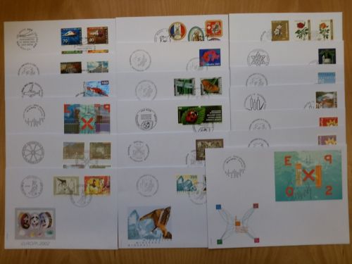 Schweiz 2002 Ersttagsbriefe Jahrgang 2002 FDC komplett (F16657)