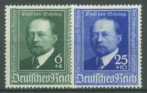 Deutsches Reich 1940 Emil von Behring 760/61 mit Falz
