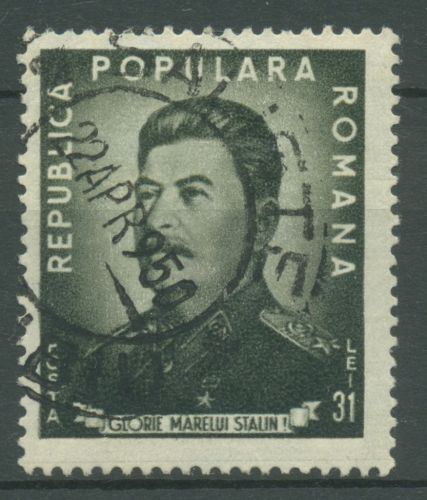 Rumänien 1949 Politiker Jossif Stalin 1195 gestempelt
