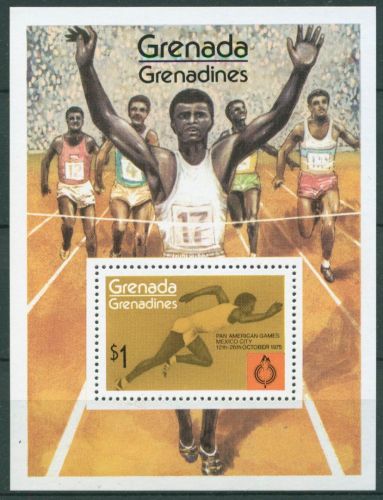 Grenada-Grenadinen 1975 Panamerikanische Sportspiele Block 14 postfrisch(C66061)