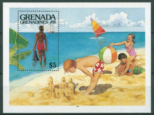 Grenada-Grenadinen 1985 Wassersport Block 96 postfrisch (C66066)